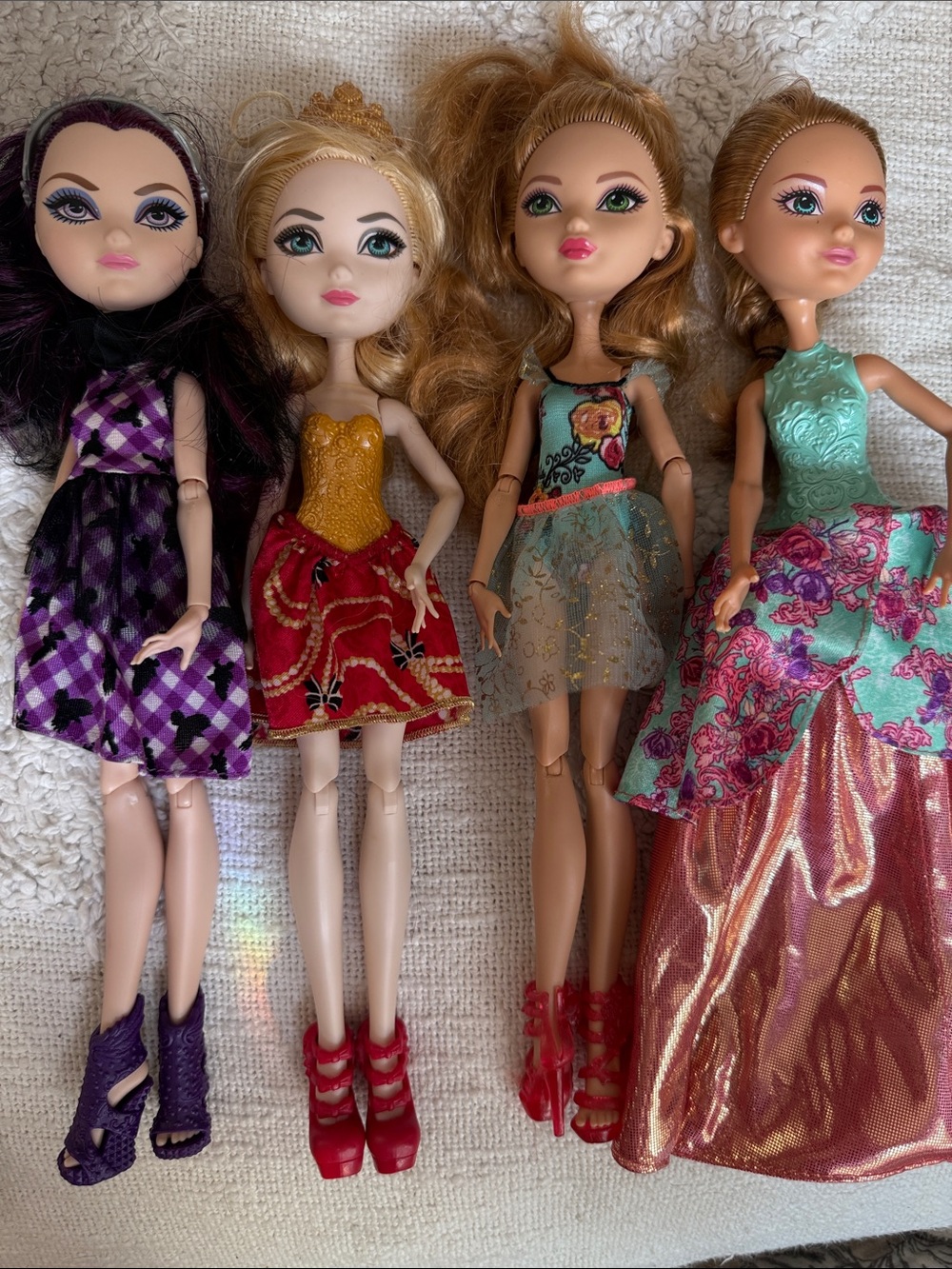 Ever After High Doll Lot- Raven, Ella, Apple White Ashlynn